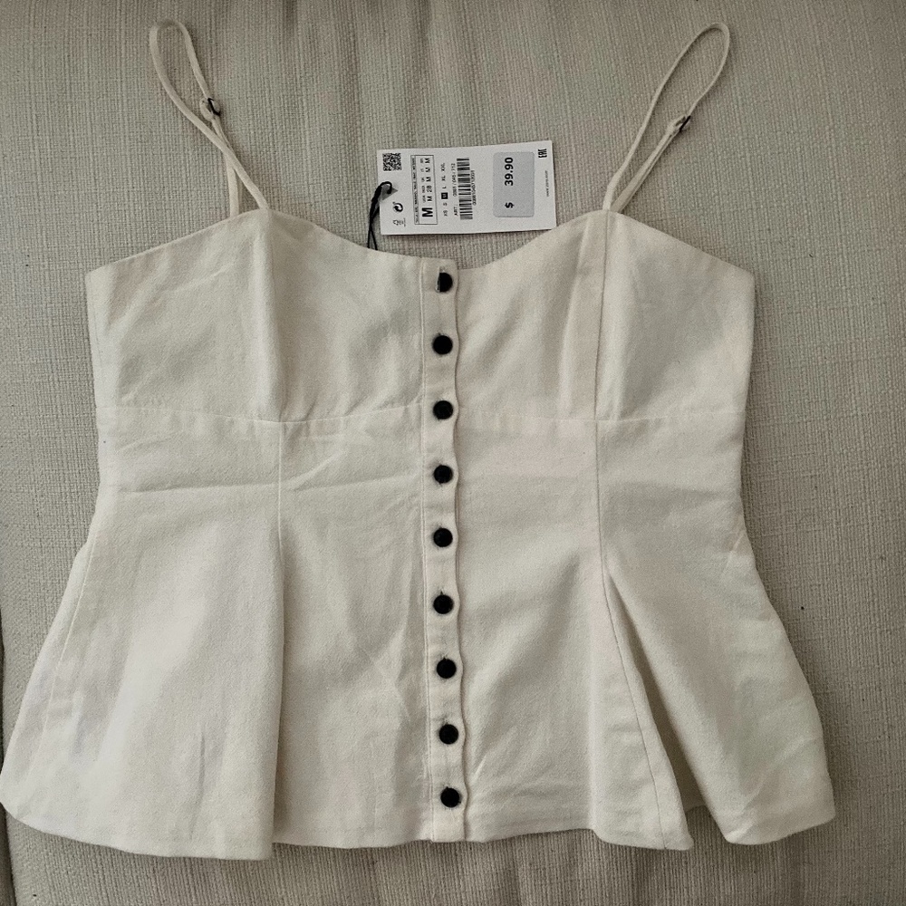 Zara Cami Top with Buttons.